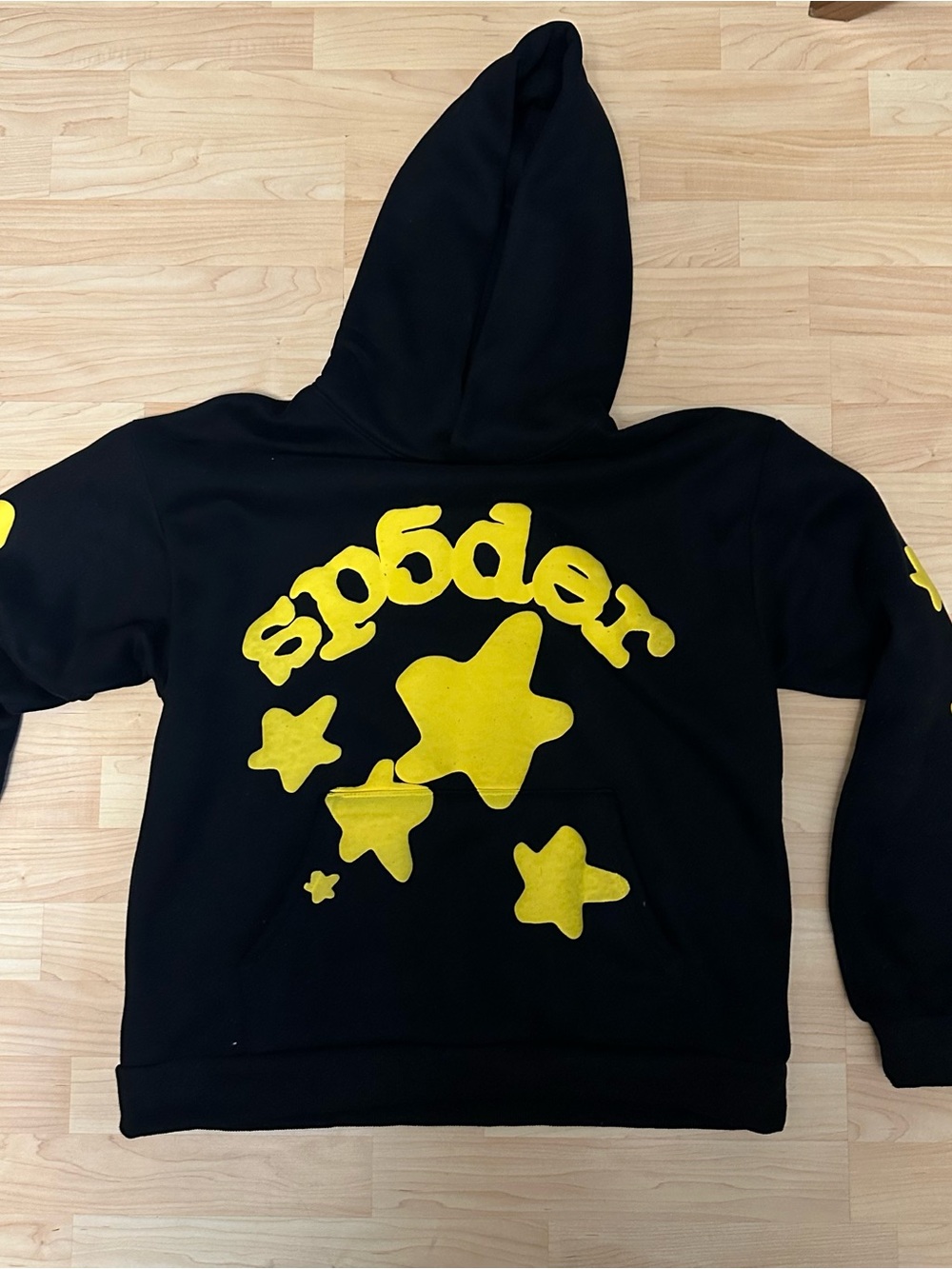 Sp5der hoodie yellow star